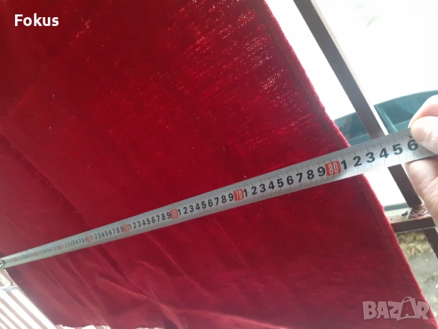 Стара червена голяма престилка от носия, снимка 4 - Антикварни и старинни предмети - 53327345