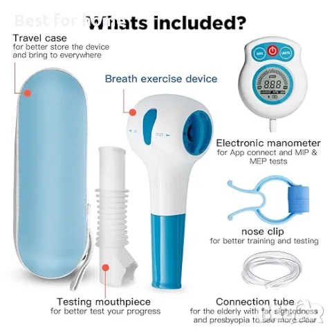 Дигитално устройство за дихателни упражнения за бели дробове, снимка 2 - Други - 49463870