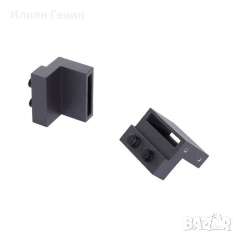 Комплект релси за плъзгащи се врати HOMCOM, метални, 2 м, снимка 5 - Други - 53627074