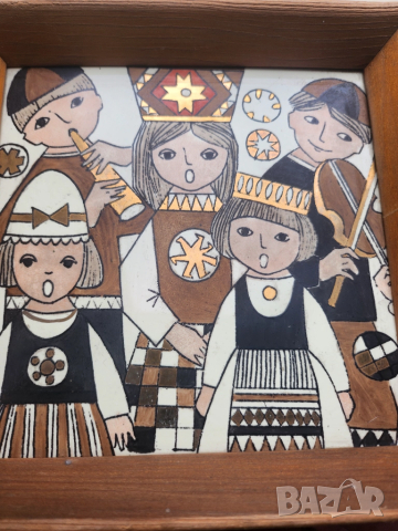 керамика - художествени изделия от България, Естония и Украйна (от там и Хохлома с герба на Украйна), снимка 6 - Декорация за дома - 52096162