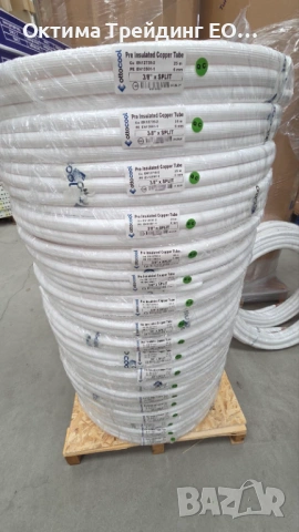 Медна тръба с изолация 3/8"х0.80 (ф9.52), на руло 50m, снимка 6 - Климатици - 53054090