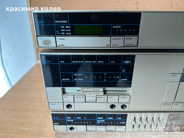 тунер, дек и усилвател на "ITT", снимка 3 - Ресийвъри, усилватели, смесителни пултове - 53391931