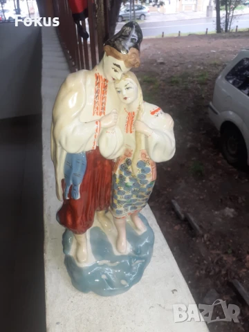 Руски порцелан фигура статуетка носии печат, снимка 5 - Антикварни и старинни предмети - 50966399