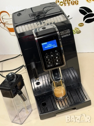 Кафемашина кафе автомат delonghi dinamica с гаранция, снимка 3 - Кафемашини - 52243364