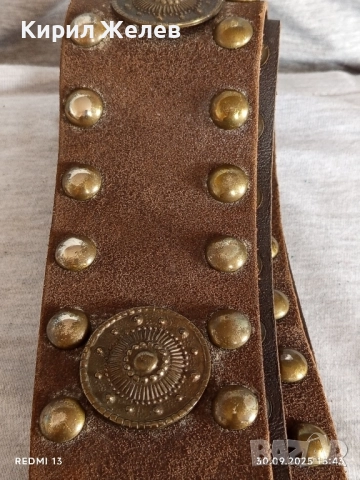 Дамски кожен колан с капси много красив стилен дизайн 16713, снимка 3 - Колани - 51892678