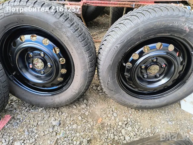 5x114.3 15 с зимни гуми Hankook 195 65 15 , снимка 3 - Гуми и джанти - 47597497