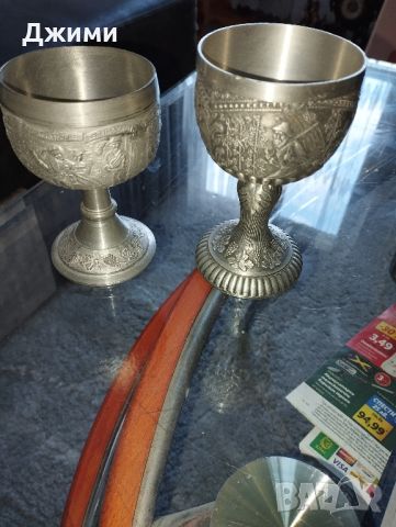 зинн чаши, снимка 2 - Антикварни и старинни предмети - 45160268