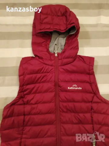 Kathmandu Womens Heli Lightweight Down Hooded Vest - страхотен дамски елек КАТО НОВ М, снимка 6 - Елеци - 48395557