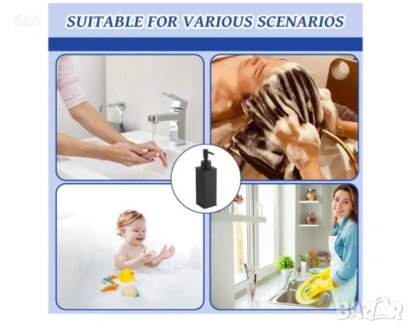 Дозатор за сапун, 100 мл, снимка 3 - Други стоки за дома - 54013208