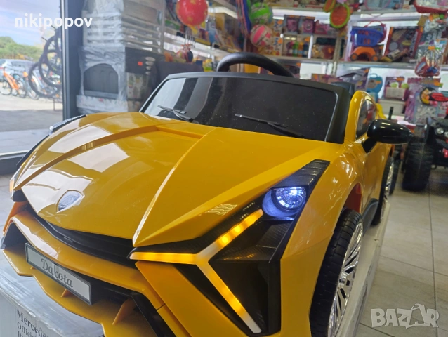 PORSCH Акумулаторна кола DAKOTA жълта, снимка 7 - Коли, камиони, мотори, писти - 53849149