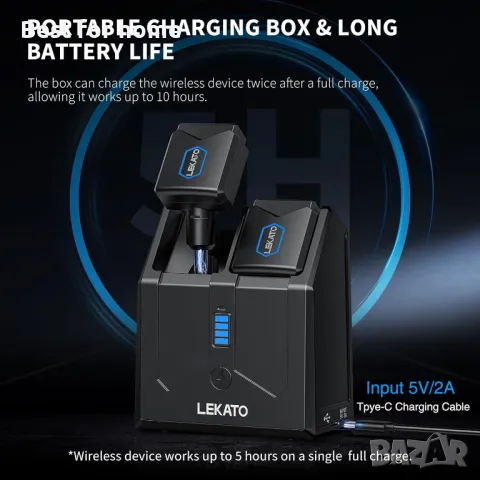 LEKATO Безжичен адаптер за китара, снимка 9 - Китари - 49374684