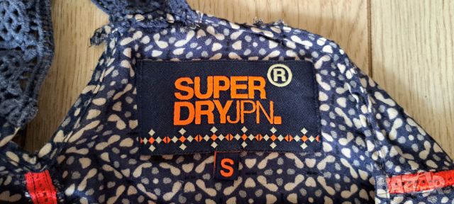 SUPER DRY Лятна рокля с бродерия-размер S, снимка 6 - Рокли - 46021630