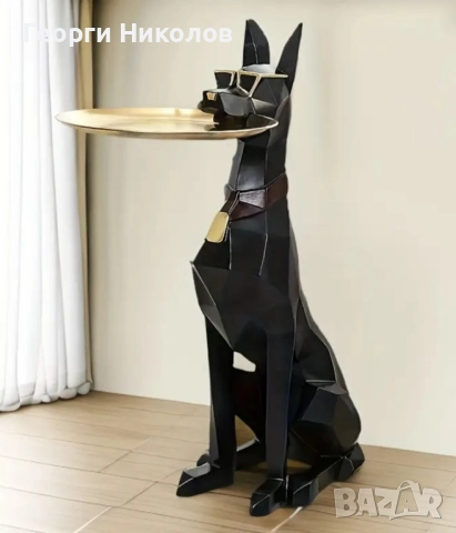 Декоративна статуя на Доберман , снимка 3 - Декорация за дома - 51610156