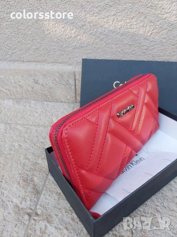 Дамско червено портмоне CK/IM317-5, снимка 3 - Портфейли, портмонета - 37130372