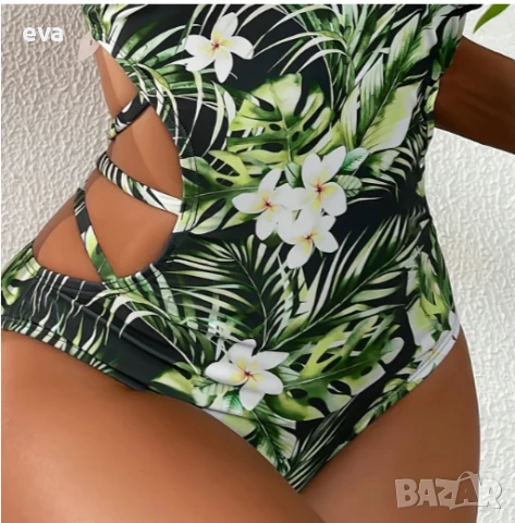 Дамски цял бански, размер Л, снимка 5 - Бански костюми - 50712597