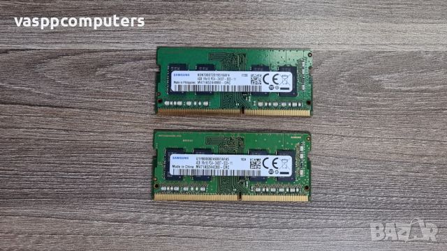 2x4G DDR4 2400T Samsung SODIMM, снимка 1 - Части за лаптопи - 45207273