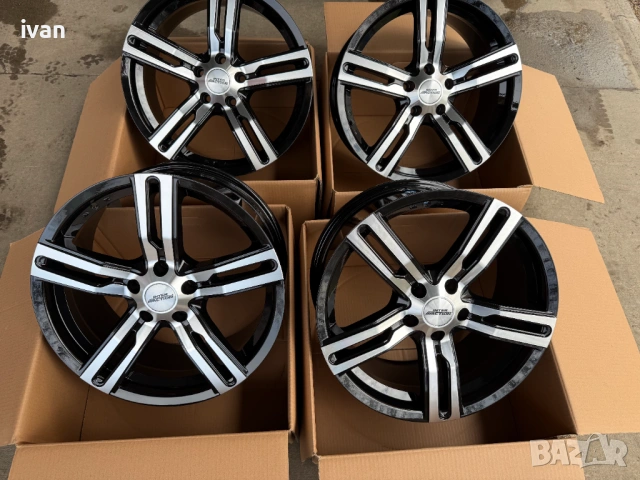 4 бр. чисто нови алуминиеви джанти Inter Action 18 цола 5x114.3 , централен отвор 66.1 , ET45, 8.5J