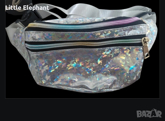 ​✨ Холографска чанта за кръст (Bumbag) – Блясък и Стил! ✨/нова