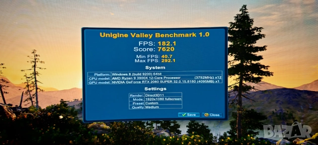 Добро PC R9 3900X 12/24 Core 32Gb/512GbSSD+1TbHDD/RTX 2080Super/Гаранция, снимка 7 - Геймърски - 52451247