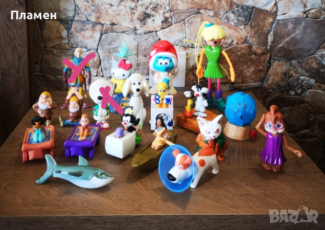 Играчки от детски менюта McDonald's, Burger King и други