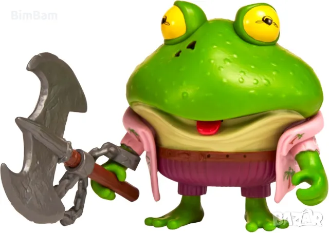 Оригинална eкшън фигурка Костенурките Нинджа TMNT Mutant Mayhem - Genghis Frog, снимка 3 - Фигурки - 48060157