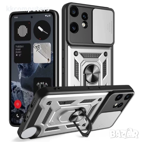 Nothing CMF Phone 2 Pro Удароустойчив Rotatable Ring Holder /Kickstand /Slide Camera/PC + TPU Калъф , снимка 7 - Калъфи, кейсове - 50820352