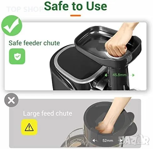 Нова AMZCHEF сокоизстисквачка висока продуктивност и лесно почистване, снимка 6 - Други стоки за дома - 49919390