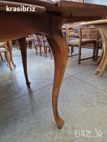 Масивна Барокова Разтегателна Маса-внос от Германия!, снимка 7 - Маси - 51243644