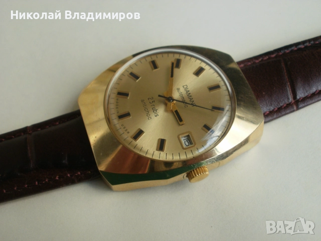 Diamant руски мъжки часовник рядък модел отлично състояние, снимка 14 - Мъжки - 51477061