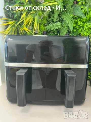 Двоен Air fryer T&G BEST COOKING 32847A0 - отделни LED дисплеи за всяка зона, снимка 4 - Печки, фурни - 52232639