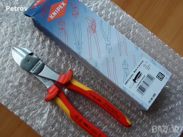 KNIPEX 74 06 200 VDE 1000 V - MADE IN GERMANY - ЧИСТО НОВИ ПРОФЕСИОНАЛНИ Резачки , Секачки / GERMANY, снимка 9 - Клещи - 44702907