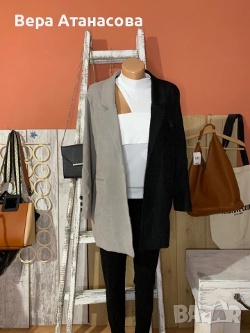 👠 Oversuzed двуцветно сако💄