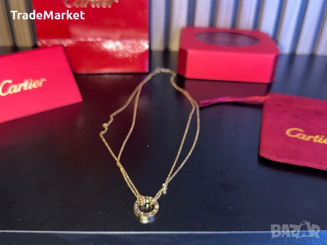 Дамско Колие с Висулка Cartier LOVE с опаковка и аксесоари, снимка 6 - Колиета, медальони, синджири - 54279326