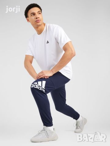 Adidas Долнище анцуг Essentials Тъмносин Regular Fit, снимка 2 - Спортни дрехи, екипи - 46335344