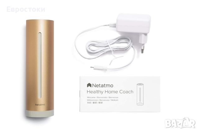 Netatmo Интелигентен вътрешен въздушен монитор. Смарт детектор за качество на въздуха, снимка 6 - Друга електроника - 46145430