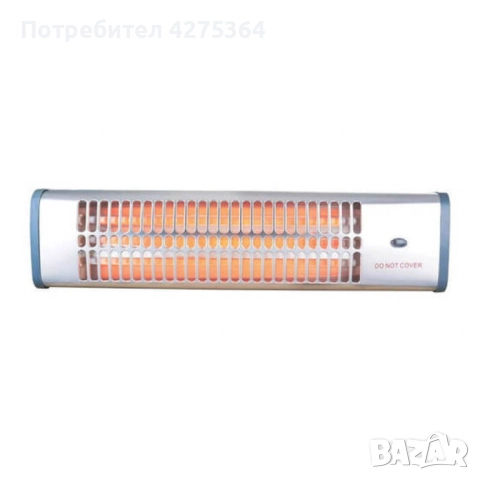 Кварцова отоплителна печка за баня Rosberg – 1200W, бял, снимка 2 - Отоплителни печки - 51796172