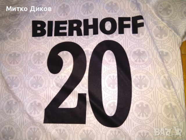 Германия Св.Купа във Франция 1998 година тениска №20 Оливер Биерхоф официал продукт с бадж размер Л, снимка 10 - Футбол - 46560912