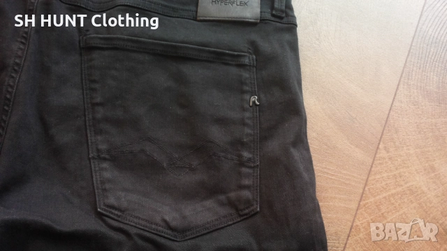 REPLAY M914Y.000.8366197 HYPERFLEX SLIM FIT ANBASS JEANS размер 32/32 еластични дънки 22-59, снимка 6 - Дънки - 52158905