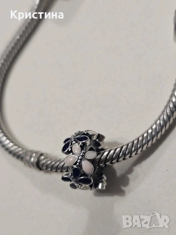 Лот от 4 сребърни талисмана, снимка 7 - Гривни - 53536352