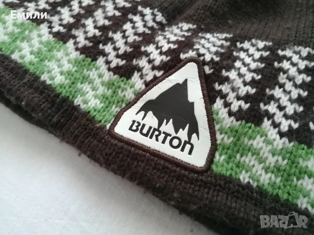 Burton мъжка зимна плетена шапка с помпон, снимка 5 - Шапки - 47550981