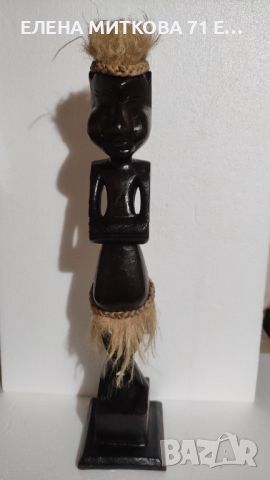 3 леки дървени статуетки африкански фигури, снимка 2 - Статуетки - 45560726
