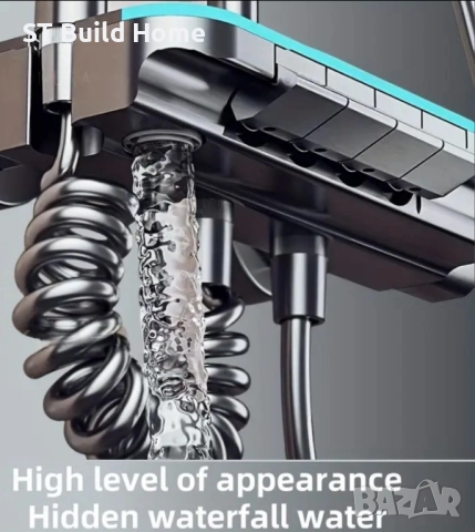 Цифров Душ Панел с Пиано Клавиши и LED Осветление, снимка 7 - Душове - 51598423