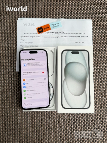 ❗️ НОВ❗️36М ГАР! 📛iPhone 15 Лизинг от 20€/мес Black/ черен128гб , снимка 8 - Apple iPhone - 54052087