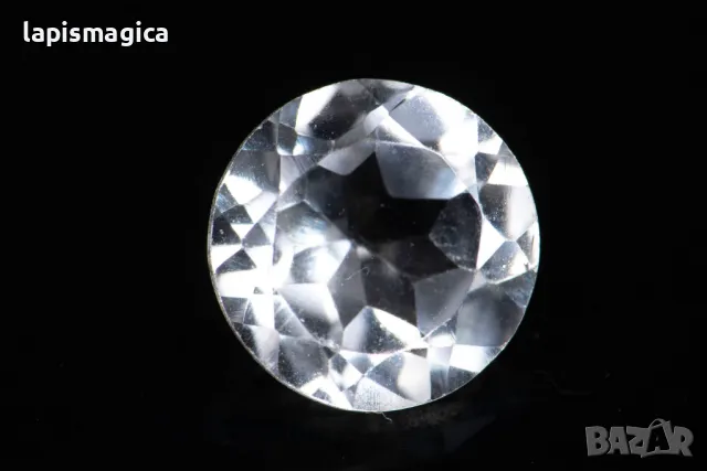 Бял топаз 0.97ct 6mm кръгла шлифовка #1, снимка 1 - Други - 47033147