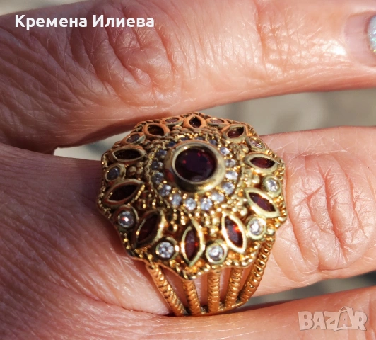 Сребърен пръстен , снимка 4 - Пръстени - 53991942