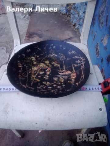 Виетнамска рисувана чиния , снимка 1 - Декорация за дома - 46262106