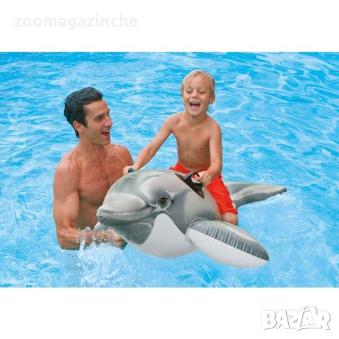 Надуваем делфин Lil`Dolphin Ride-on, 175x66см 58535, снимка 1 - Басейни и аксесоари - 45744290