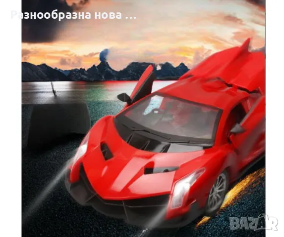 RC Спортна кола с дистанционно управление и светлини, снимка 2 - Коли, камиони, мотори, писти - 48918680