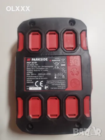 Батерия 20 V Parkside 3 години гаранция , снимка 4 - Оригинални батерии - 49227099