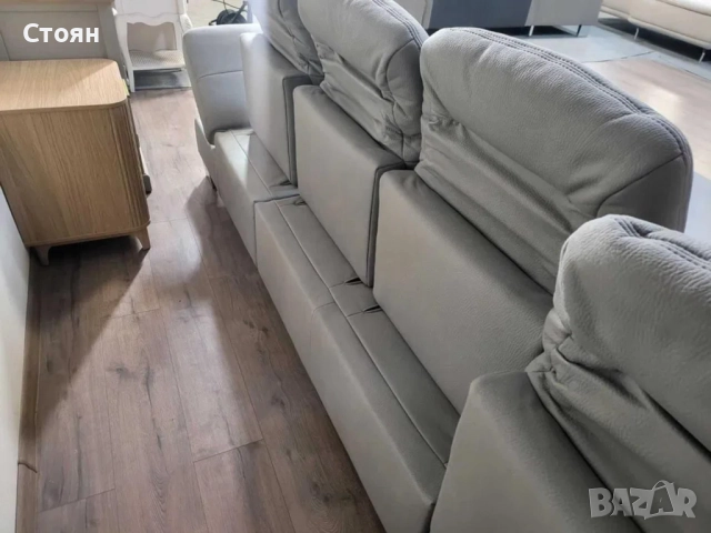 ПРОМОЦИЯ!!! Сив ъглов диван от плат с функция сън и ракла Rhone, снимка 8 - Дивани и мека мебел - 52830250